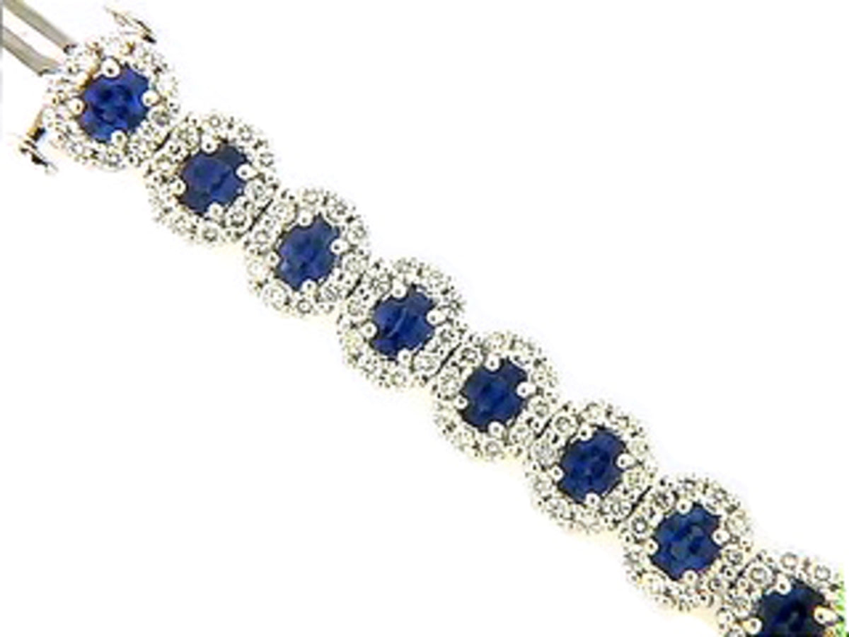 SAPPHIRE & DIAMOND BRACELET