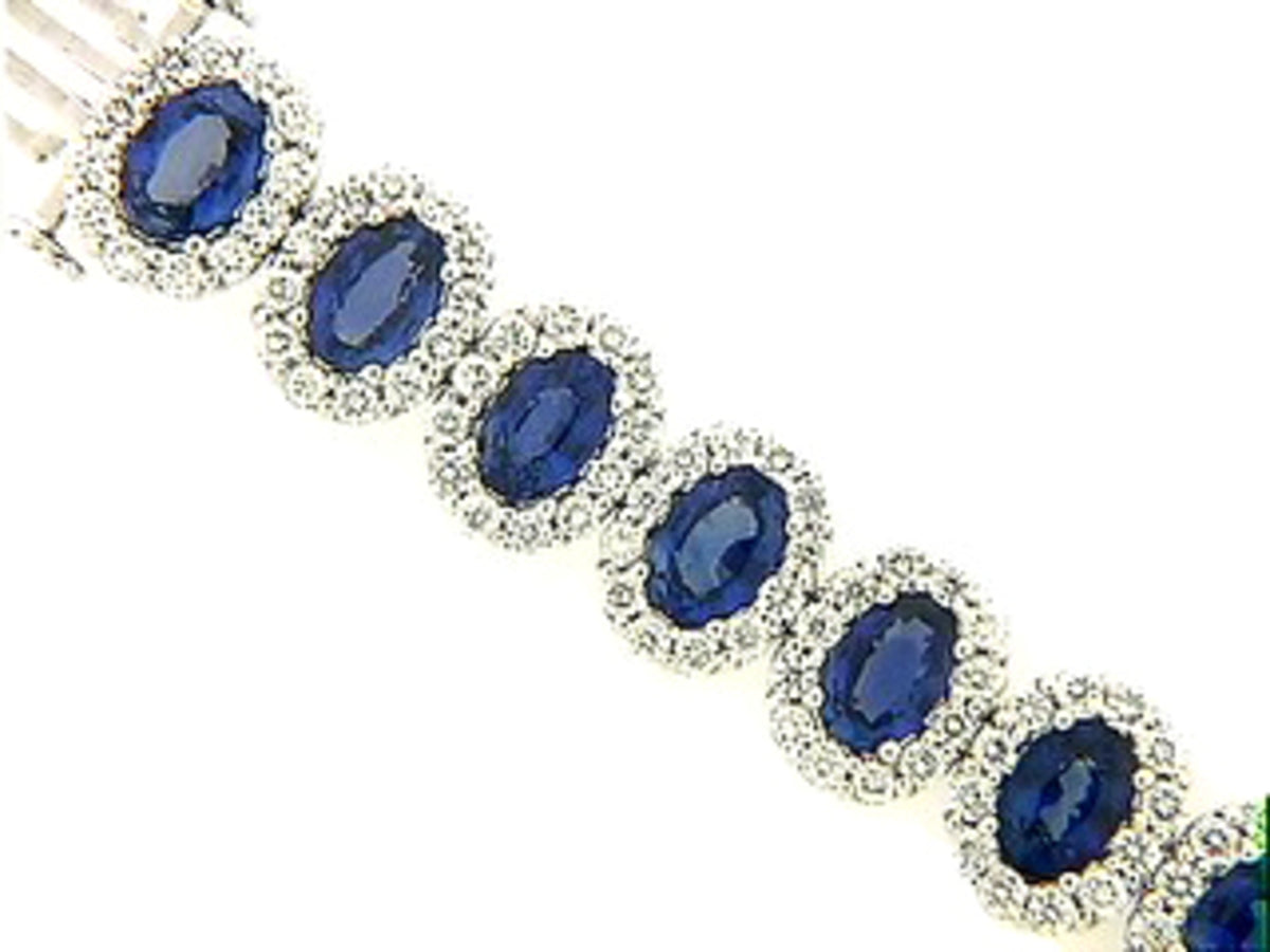 SAPPHIRE & DIAMOND BRACELET