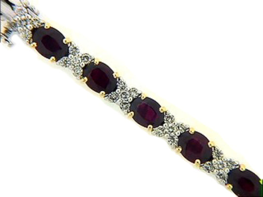 RUBY & DIAMOND BRACELET