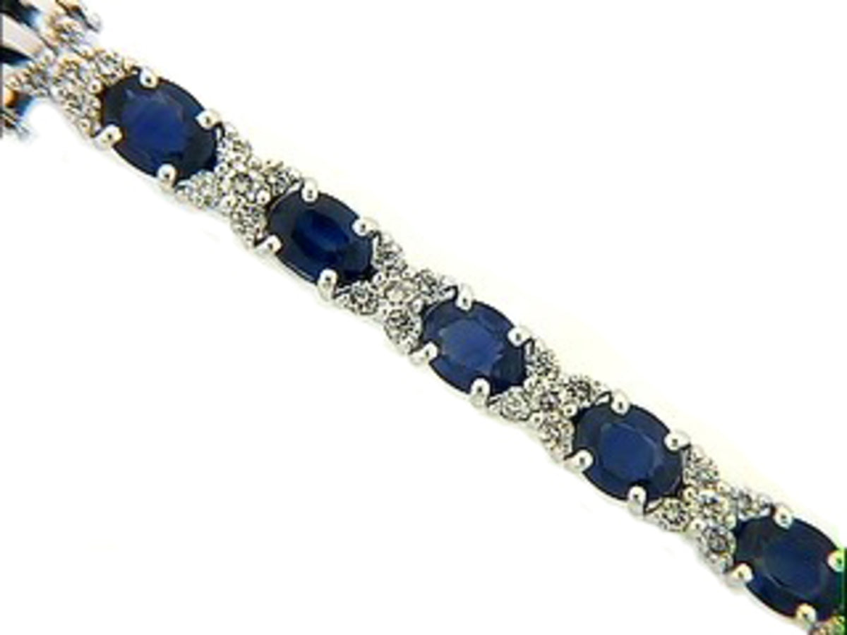 SAPPHIRE & DIAMOND BRACELET