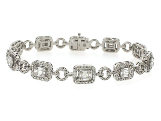 DIAMOND BRACELET, 18KW (N)