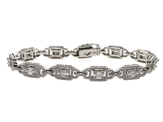 DIAMOND BRACELET, 18KW (N)