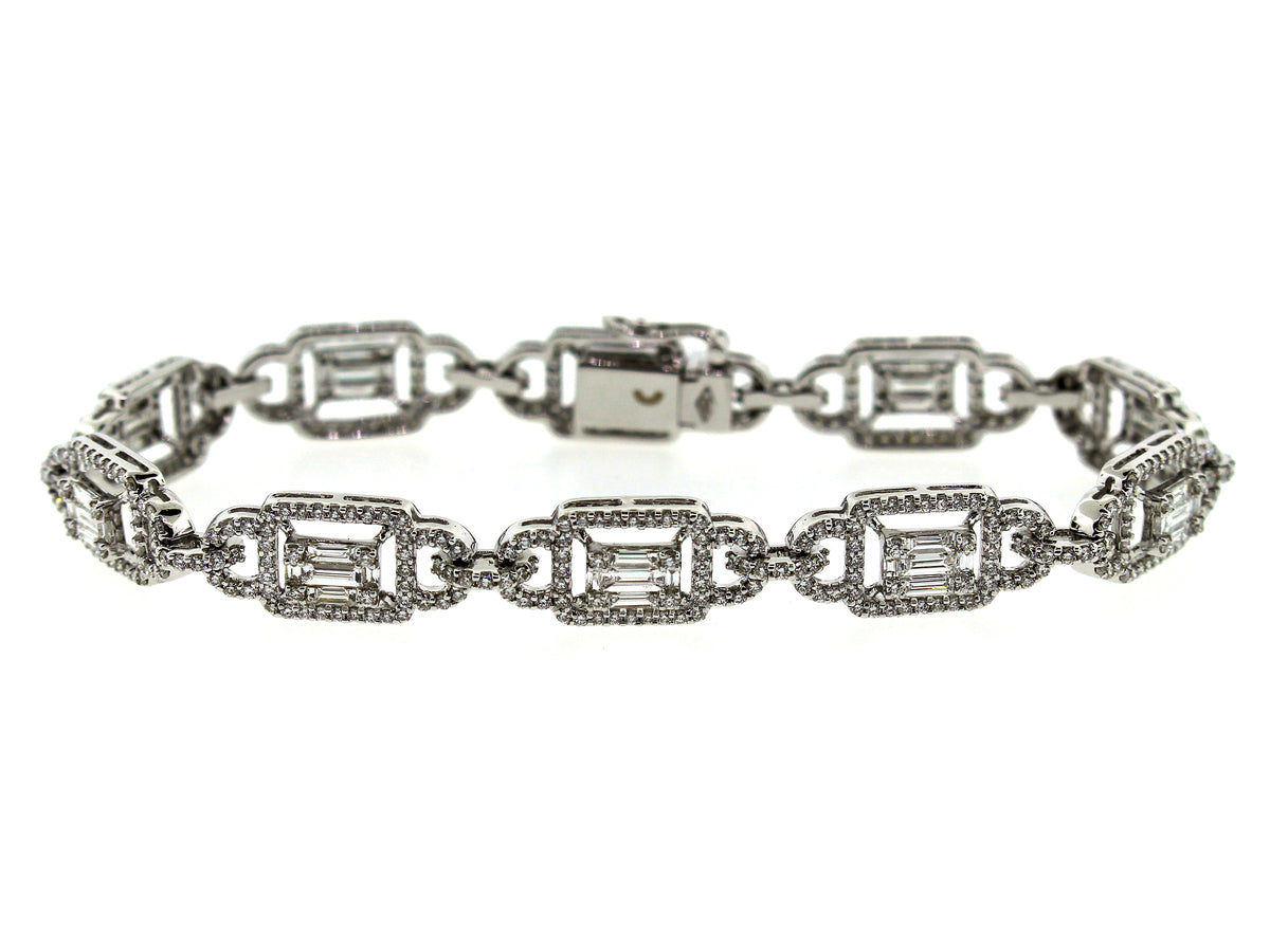 DIAMOND BRACELET, 18KW (N)