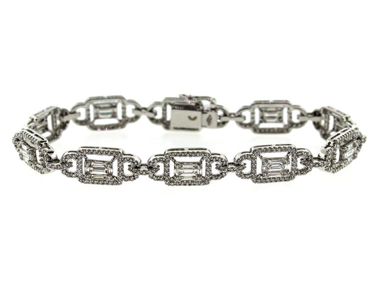 DIAMOND BRACELET, 18KW (N)