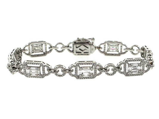 DIAMOND BRACELET, 18KW (N)