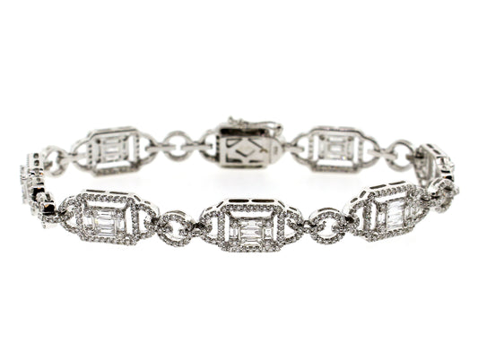 DIAMOND BRACELET, 18KW (N)