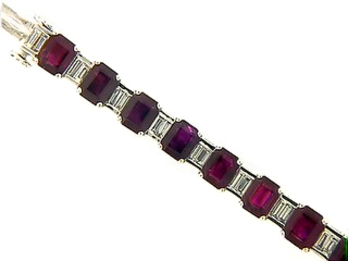RUBY & DIAMOND BRACELET