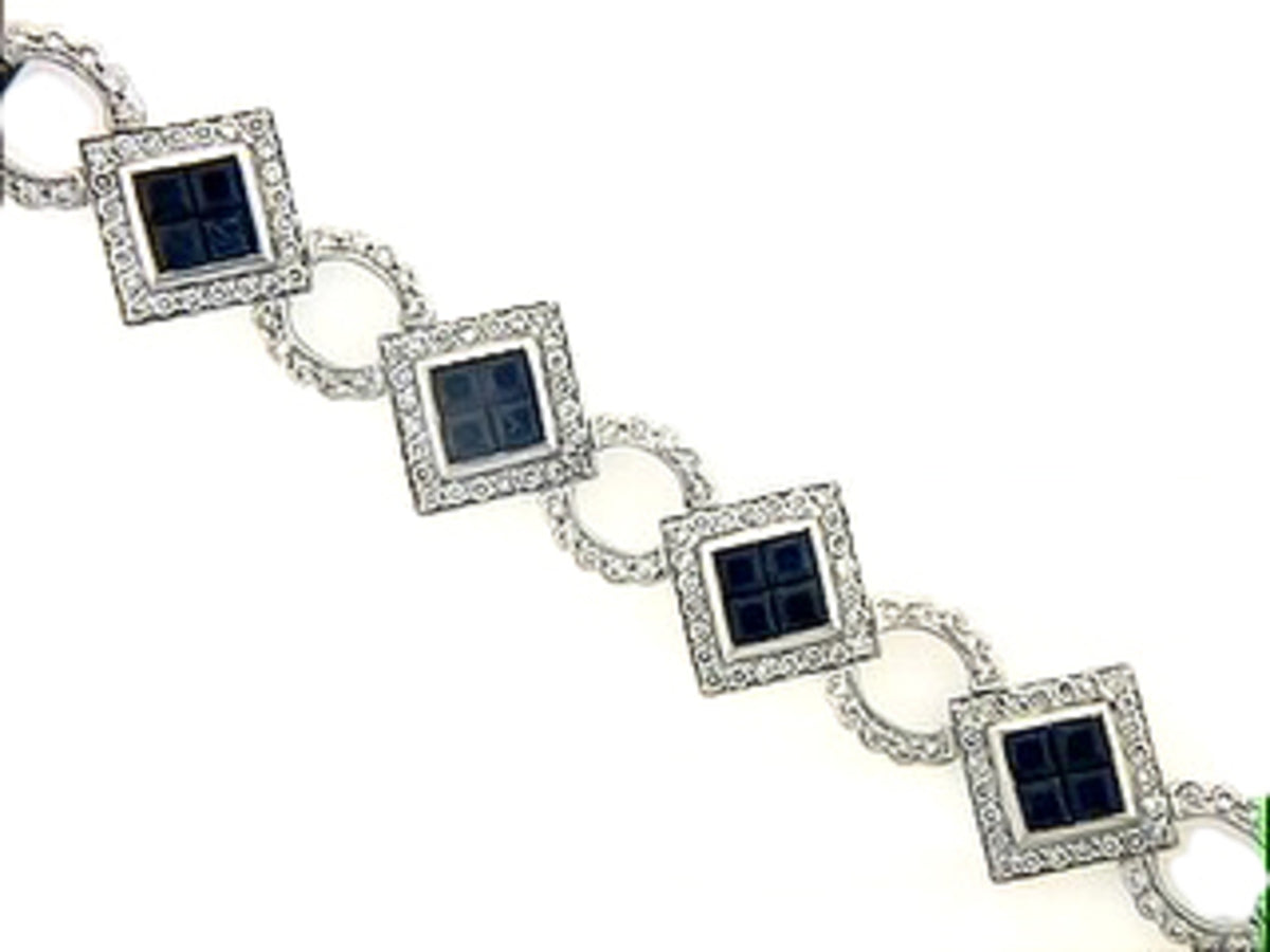 SAPPHIRE & DIAMOND BRACELET