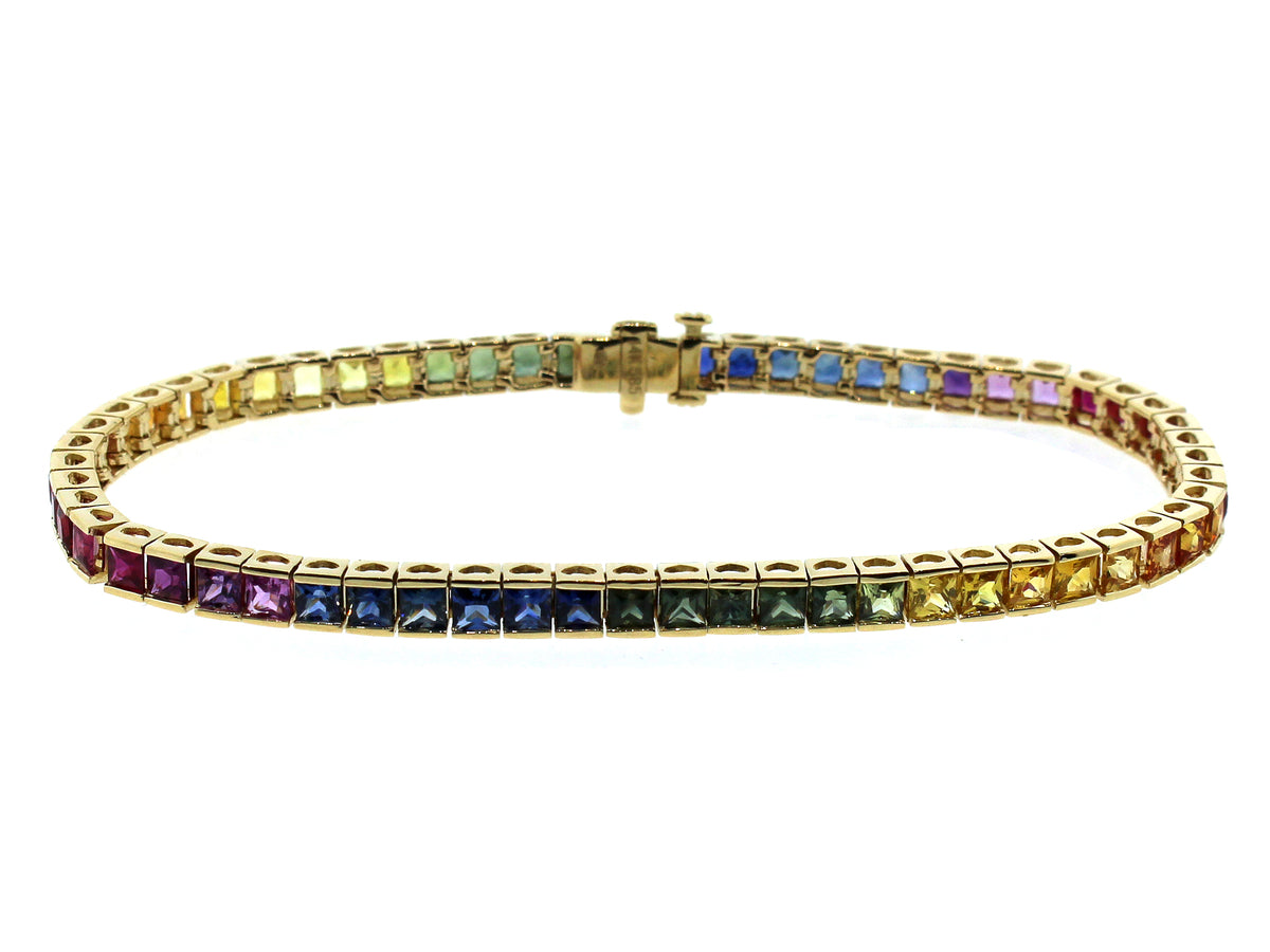 RAINBOW SAPPHIRE BRACELET