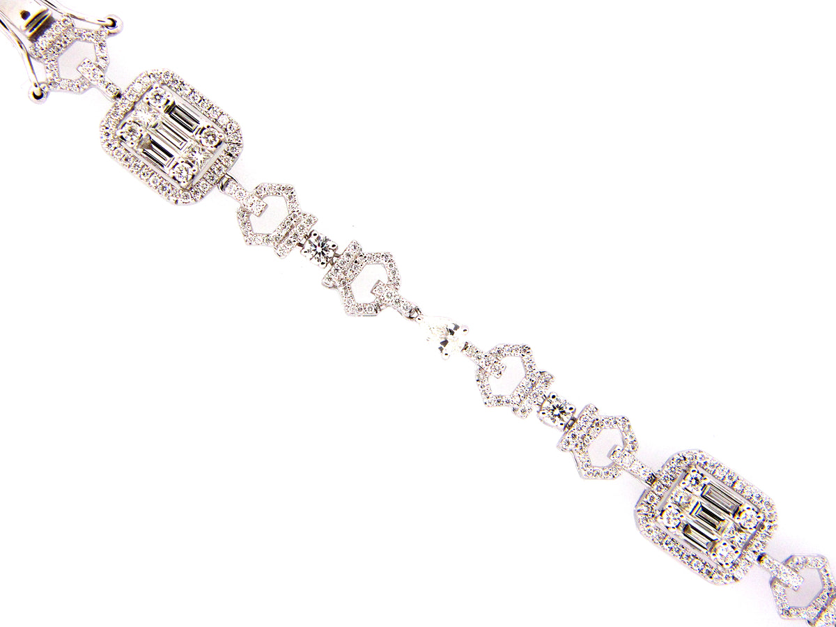 DIAMOND BRACELET, 18KW (N)