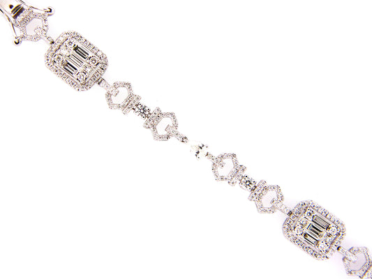 DIAMOND BRACELET, 18KW (N)
