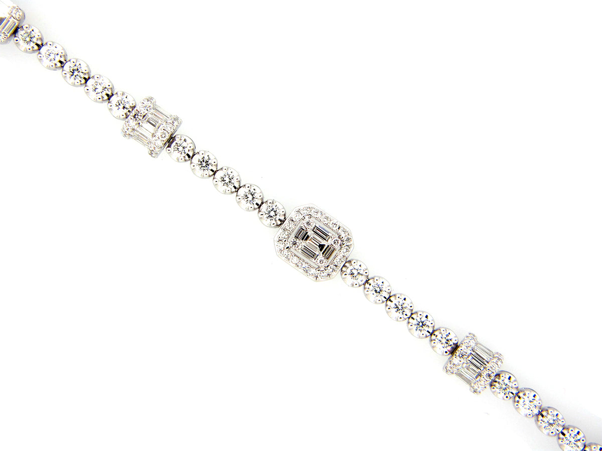 DIAMOND BRACELET, 18KW (N)
