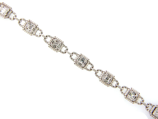 DIAMOND BRACELET, 18KW (N)