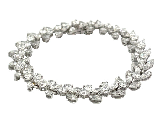 DIAMOND MQ PS RD ASSORTED BRACELET
