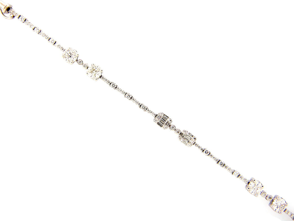 DIAMOND BRACELET, 18KW (N)