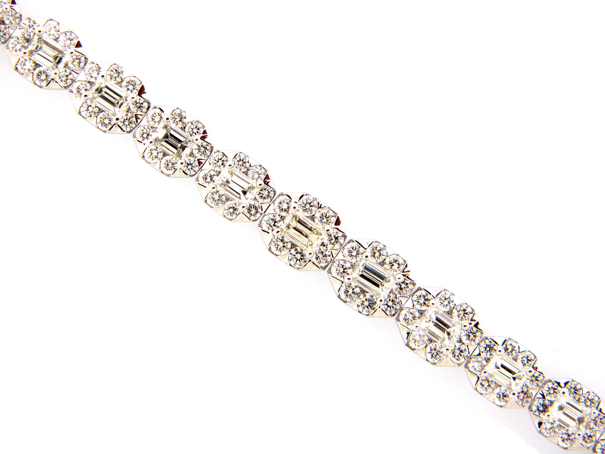 DIAMOND BRACELET, 18KW (N)