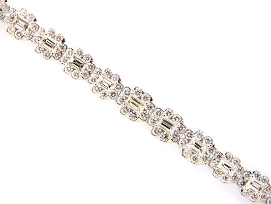DIAMOND BRACELET, 18KW (N)