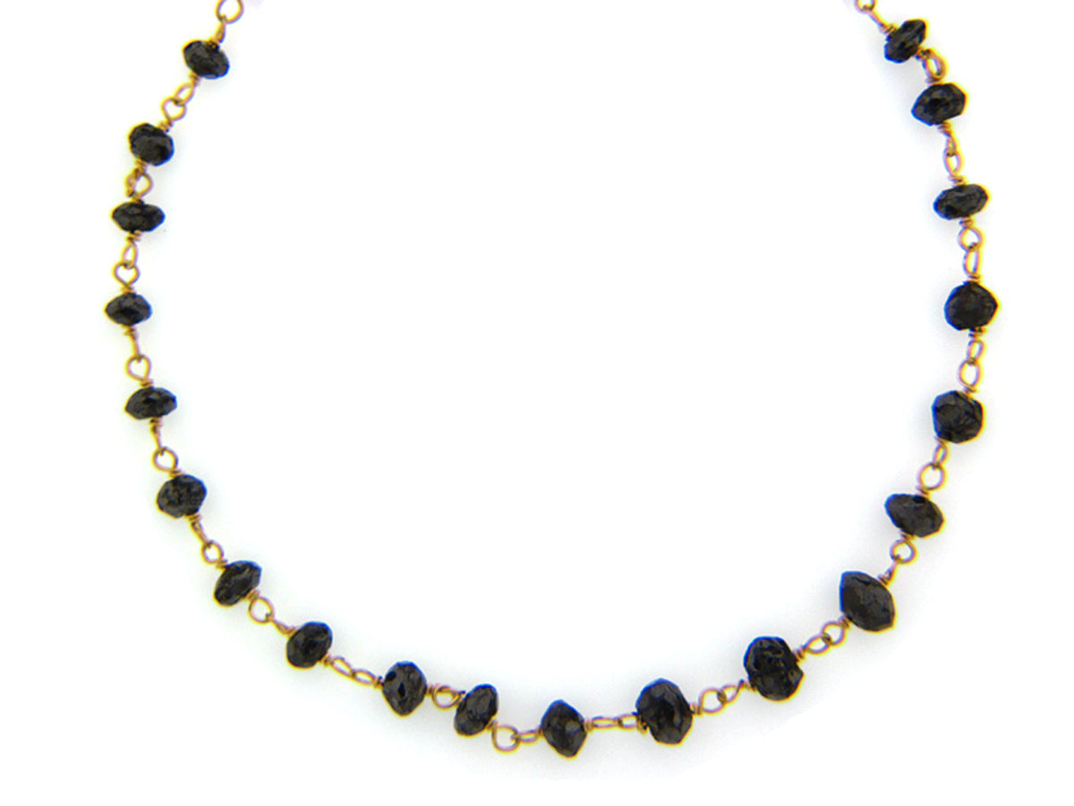 FACETED BLACK DI CHAIN