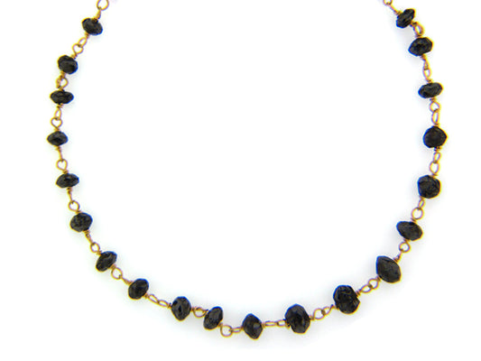 FACETED BLACK DI CHAIN