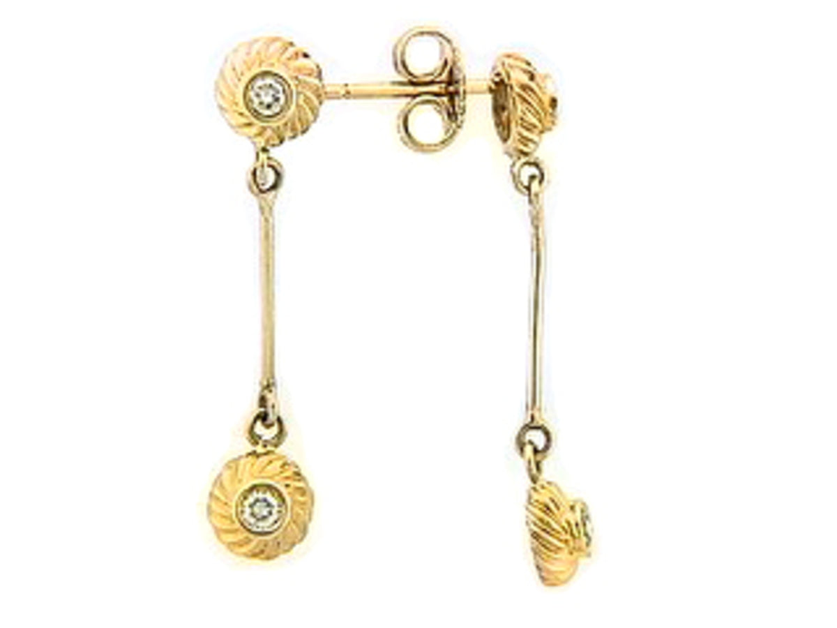 DIAMOND EARRING, 14KY (N)