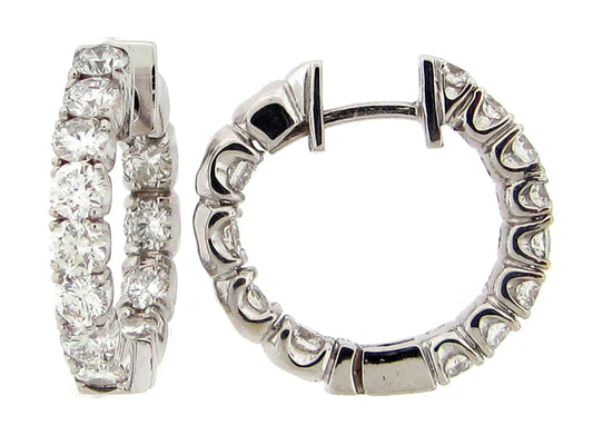 DIAMOND EARRING, 14KW (N)