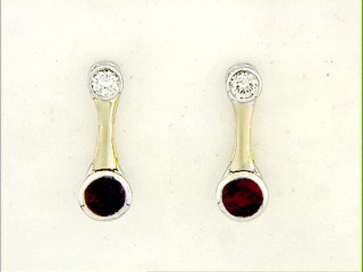 RUBY & DIAMOND EARRING
