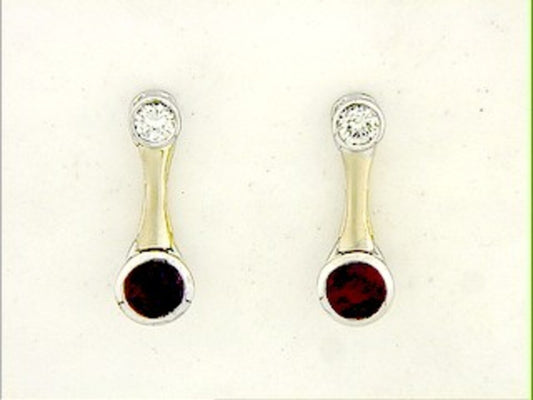 RUBY & DIAMOND EARRING