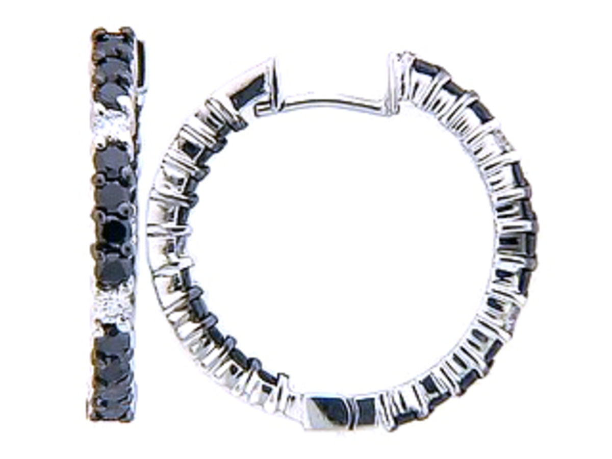 BLACK & WHITE DIAMOND EARRING