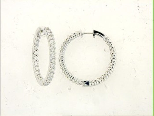 DIAMOND EARRING, 14KW (N)