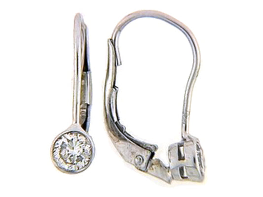 DIAMOND EARRING, 14KW (N), D=0.47