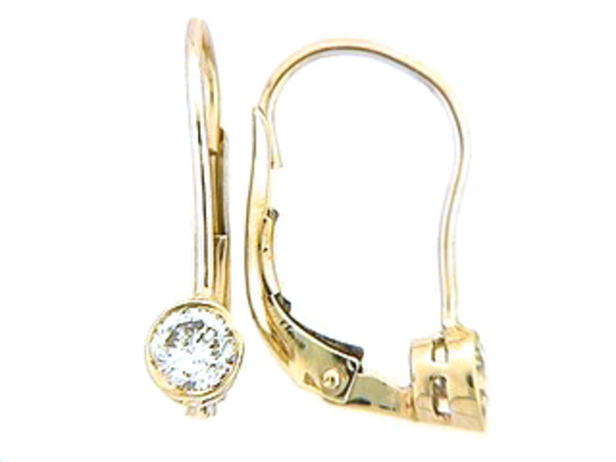 DIAMOND EARRING, 14KY (N), D=0.47