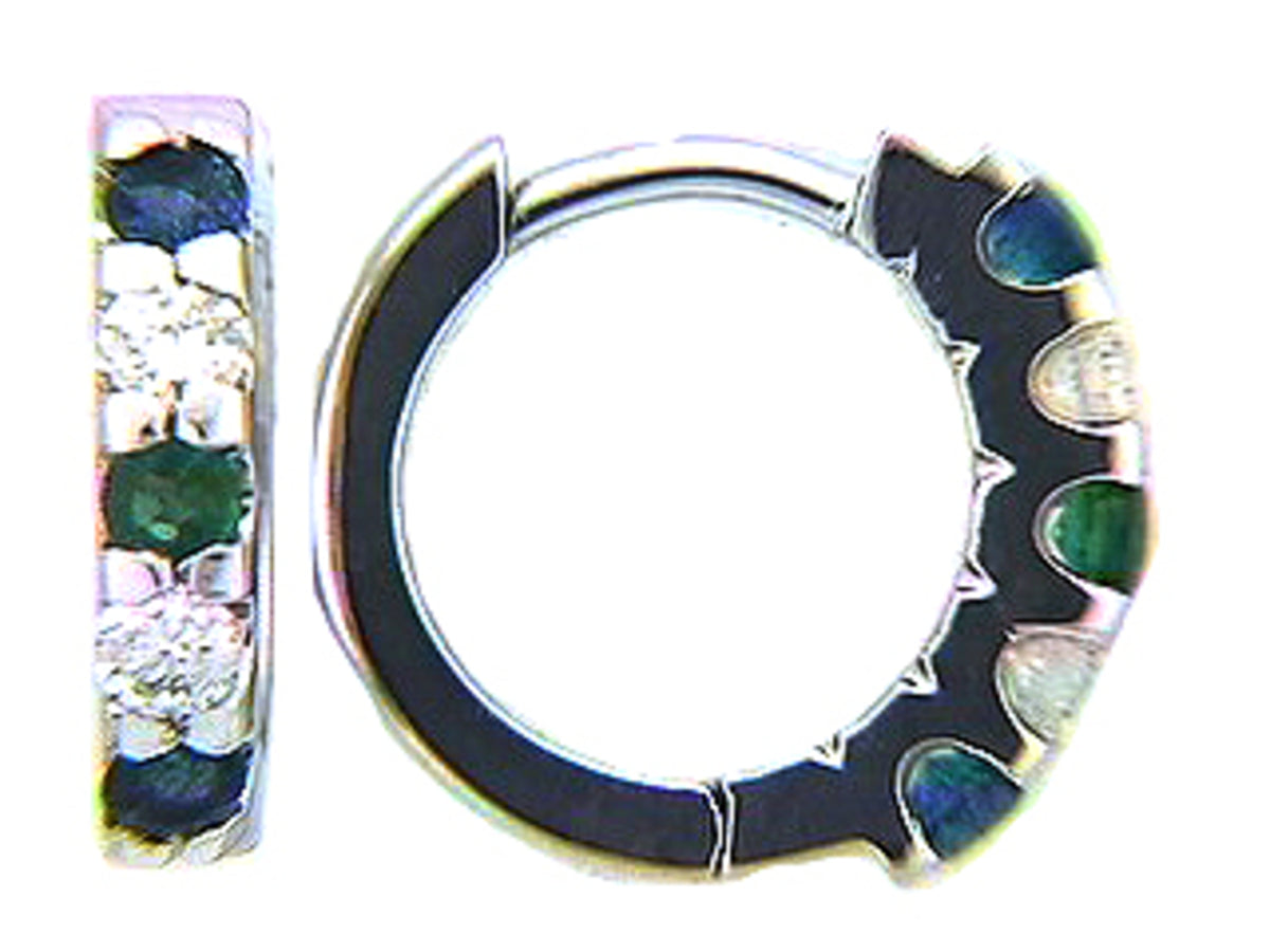 EMERALD & DIAMOND EARRING