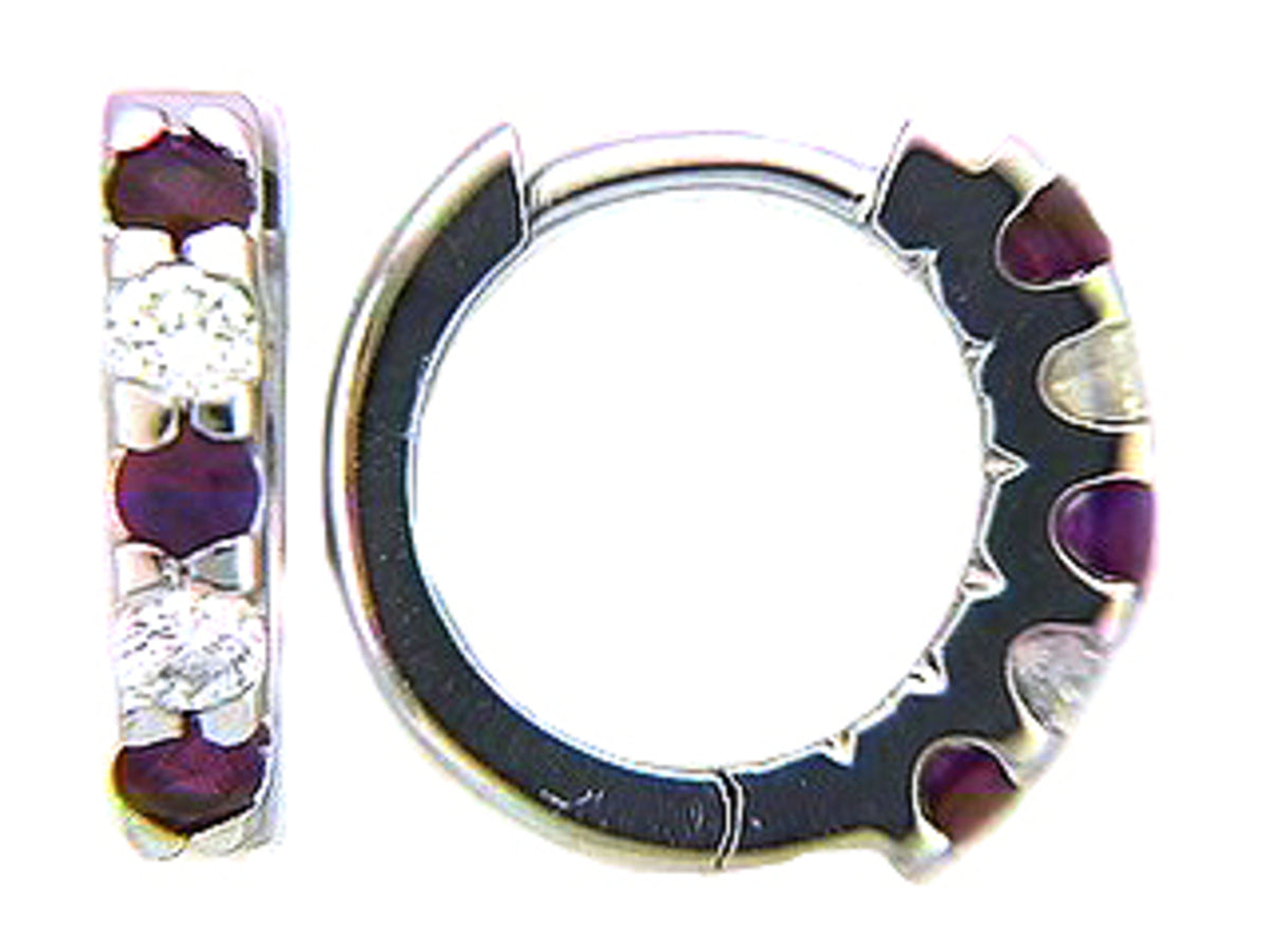 RUBY & DIAMOND EARRING