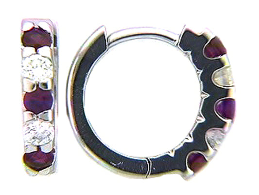 RUBY & DIAMOND EARRING