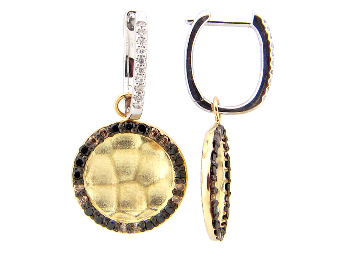 BLACK, BROWN & WHITE DIAMOND, 14KT (R/N)