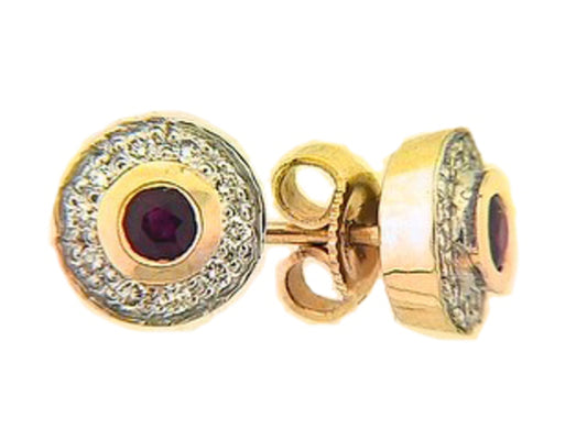 RUBY & DIAMOND EARRING