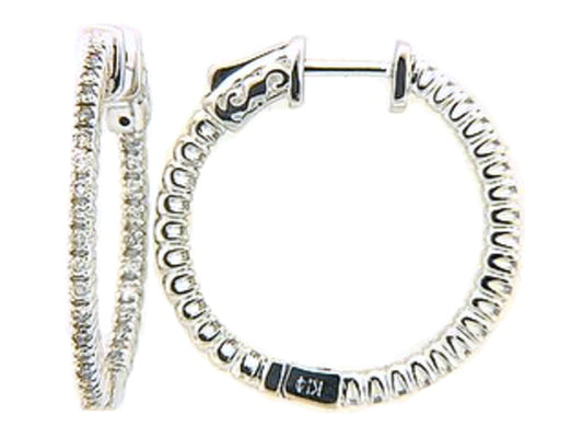Diamond Earring, 14kw (N), D=0.56