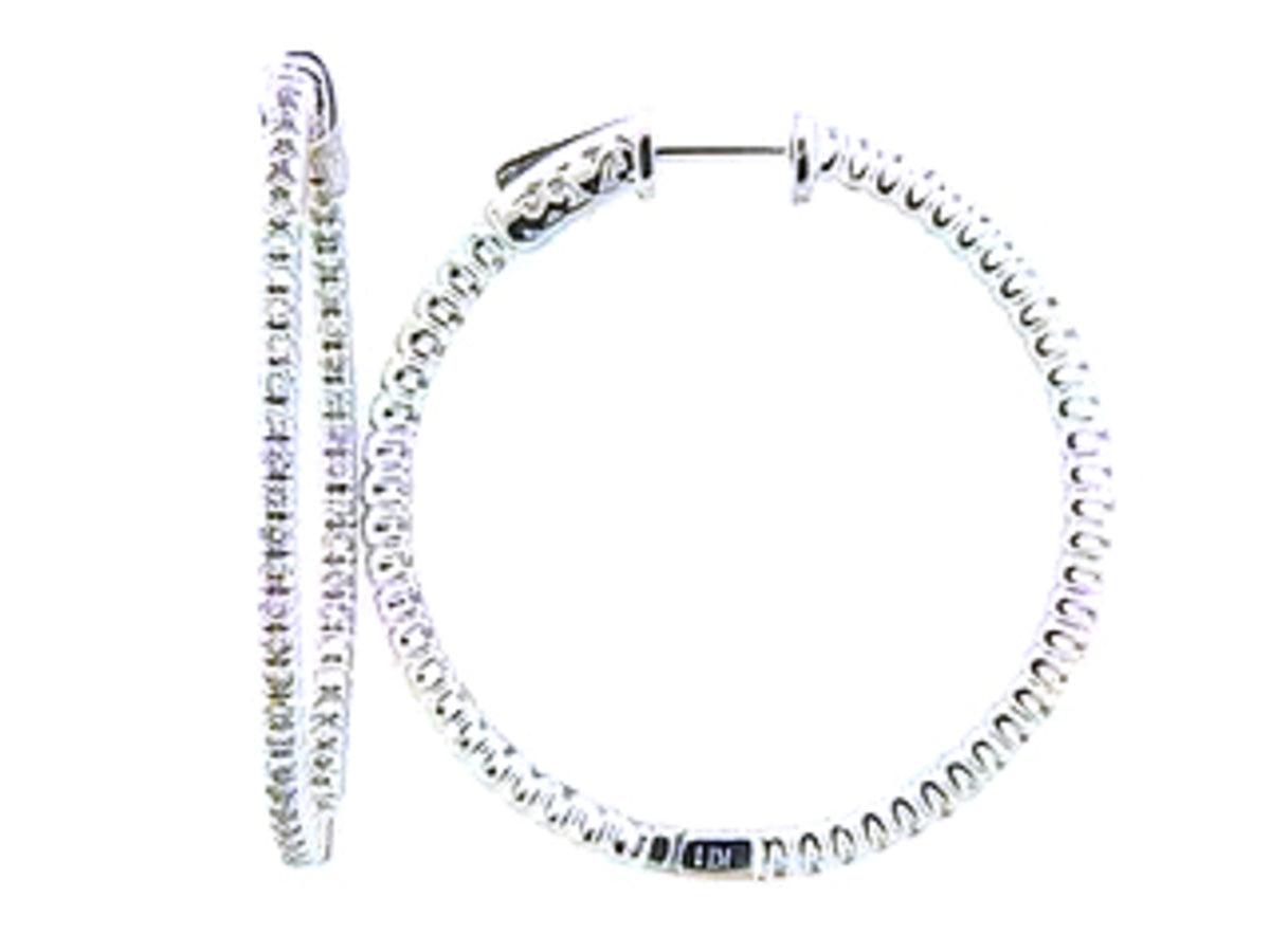 DIAMOND EARRING, 14KW (N), D=1.00