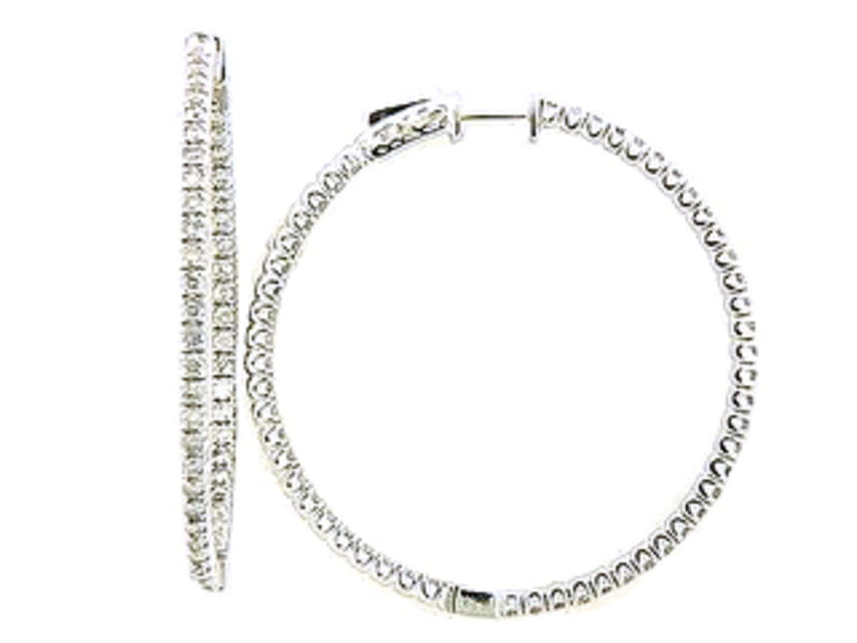 DIAMOND EARRING, 14KW (N)