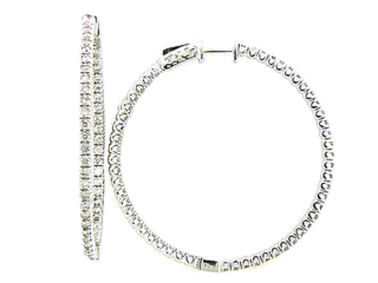 DIAMOND EARRING, 14KW (N)