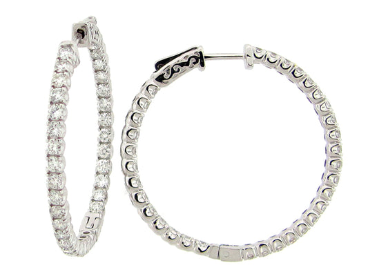 DIAMOND EARRING, 14KW (N)