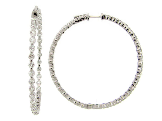 DIAMOND EARRING, 14KW (N)