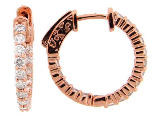 DIAMOND EARRING, 14KR (N)