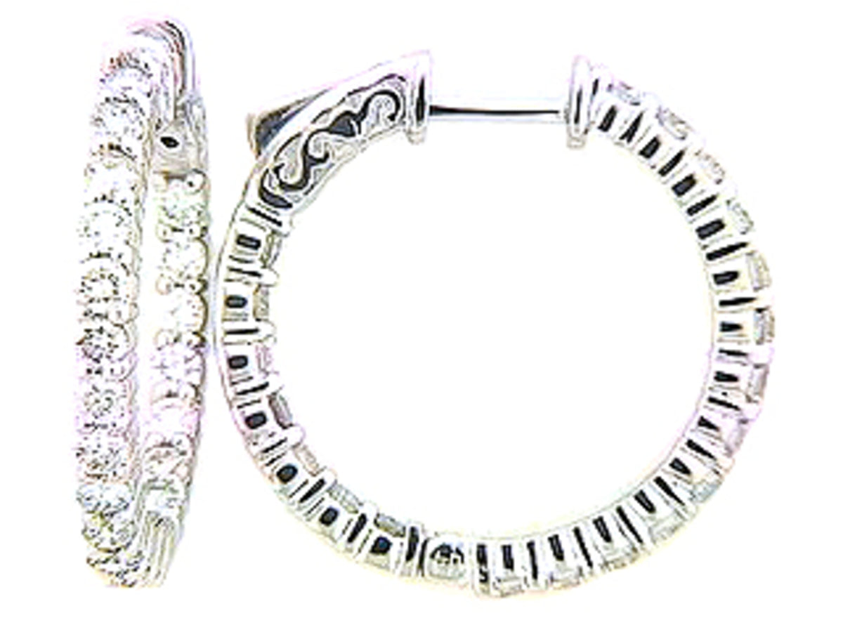 DIAMOND EARRING, 14KW (N)