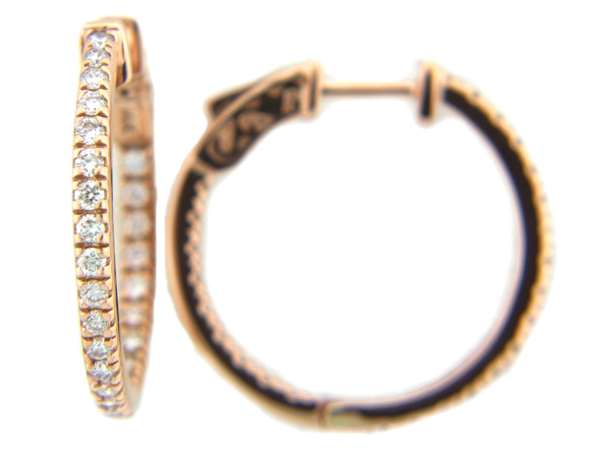 DIAMOND EARRING, 14KW (N), D=1.00