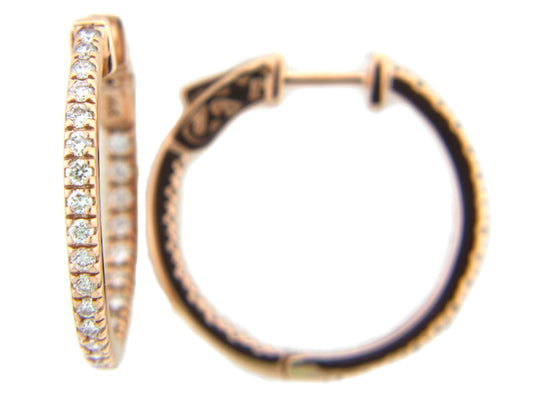 DIAMOND EARRING, 14KW (N), D=1.00