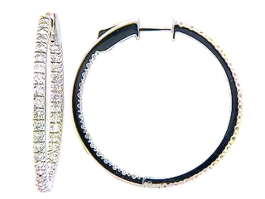 DIAMOND EARRING, 14KW (N), D=1.50