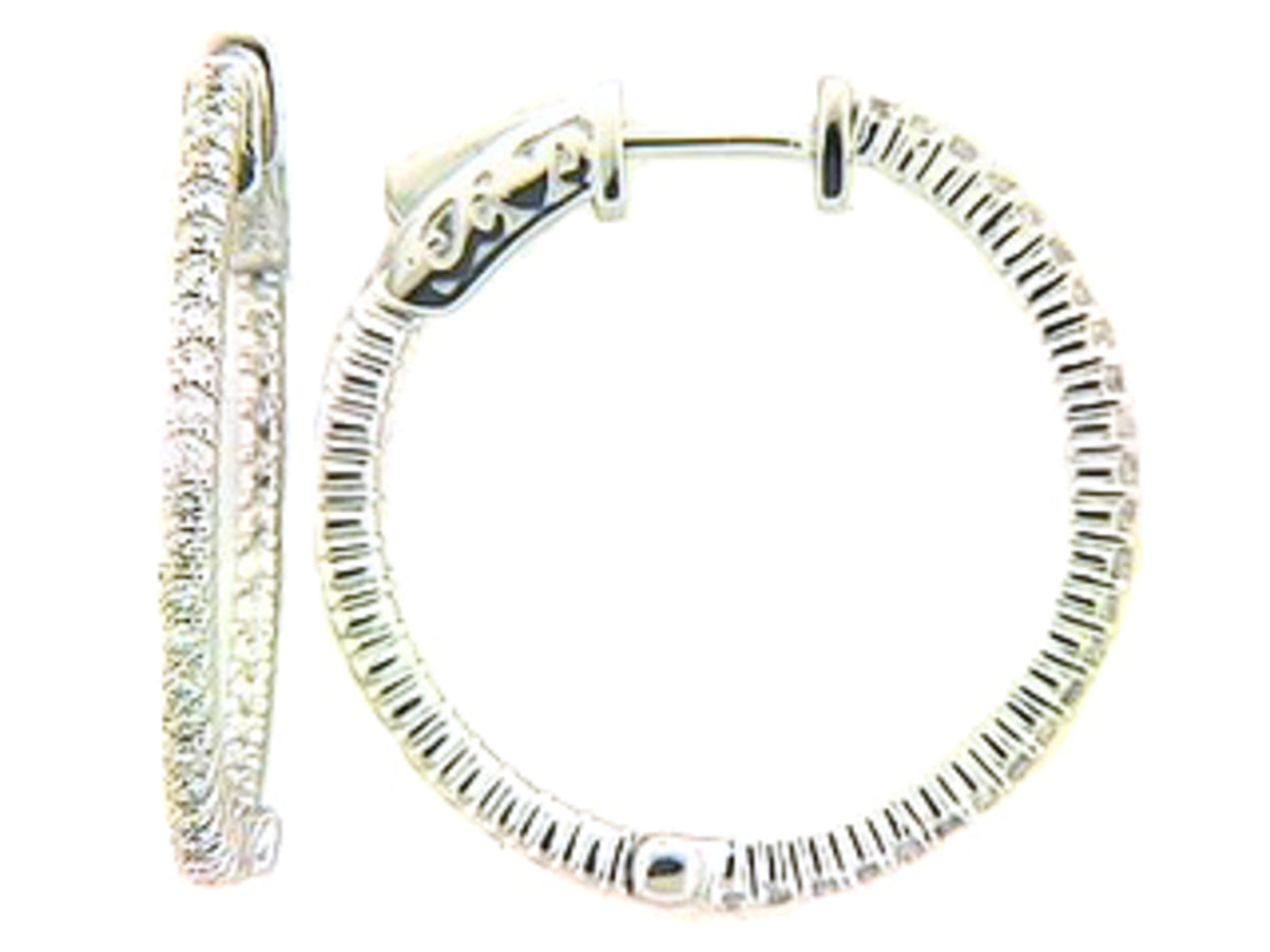 DIAMOND EARRING, 14KW (N), D=0.54