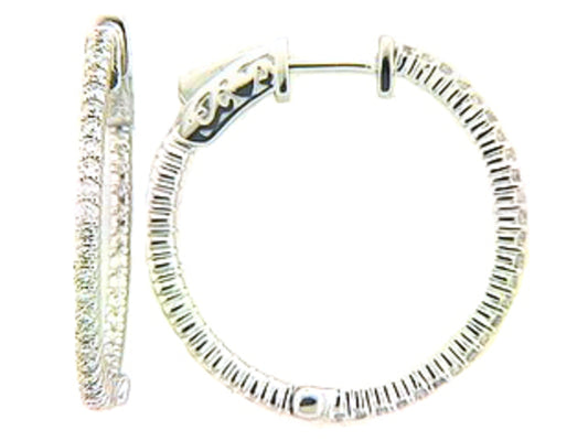 DIAMOND EARRING, 14KW (N), D=0.54