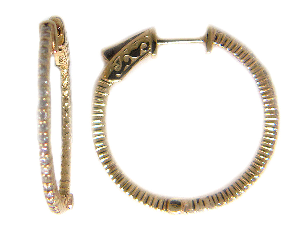 DIAMOND EARRING, 14KY (N), D=0.54